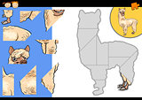 cartoon alpaca jigsaw puzzle game