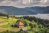 Little romanian house on the the shore of Lake Bicaz