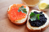 Sandwiches With Caviar