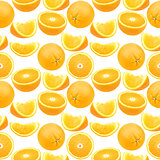 Seamless pattern of oranges
