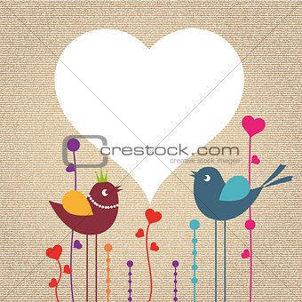 bird and heart