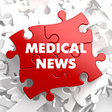 Medical News on Red Puzzle.