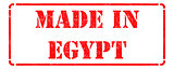 Made in Egypt - Red Rubber Stamp.