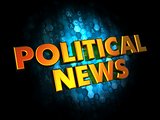 Political News - Gold 3D Words.