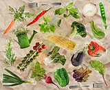 Vegetarian Food Background