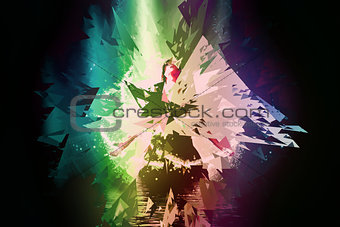 Triangle explosion background