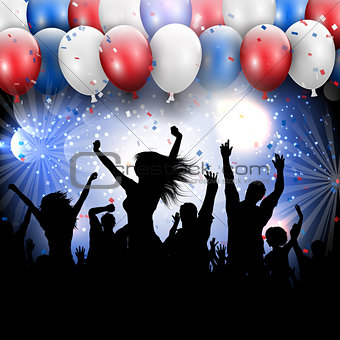 4th July Independence day party background
