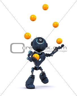 Android juggling balls