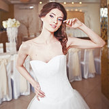 Charming young bride, wedding picture.