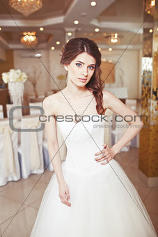 Charming young bride, wedding picture.