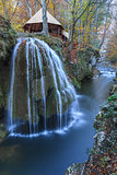 Bigar Cascade Falls in Nera Beusnita Gorges National Park, Romania