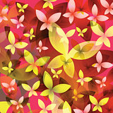 Background with colorful butterflies.