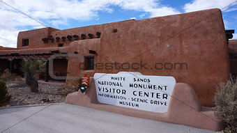 Entrance sign, White Sands National Monument, New Mexico