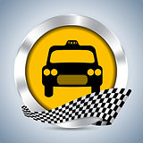 Metallic taxi badge design