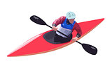 Vector - Kayak Paddler
