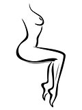 Abstract body of sexy naked woman
