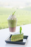 green tea dessert
