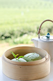  green tea Mantou 