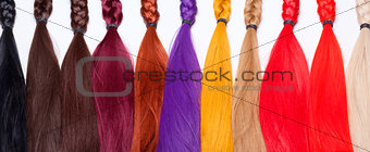 Artificial Hair Used for Production of Wigs 