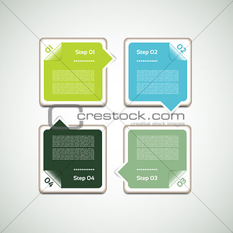 Vector Progress Background / Product Choice or Version. eps 10