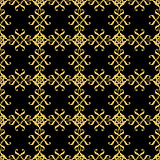 Asian golden pattern on black