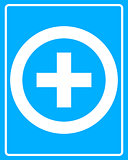 white icon Medical cross