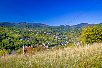 Zagreb hillside green zone nature
