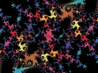Textural fractal background