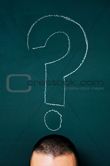man and question mark