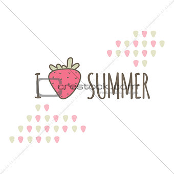 Summer card. Vector illustration.