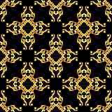 Asian golden pattern on black