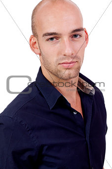 young adult attractive businessman smiling portrait isolated