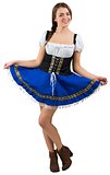 Oktoberfest girl spreading her skirt
