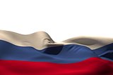 Digitally generated russia flag rippling