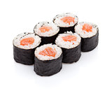 Sushi maki with salmon