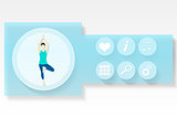 Fitness and health app menu