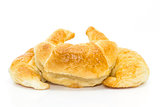 Fresh croissant isolated on white
