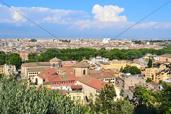 Top-view of  Rome
