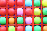 Background of motley balloons