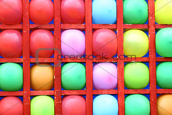 Background of motley balloons