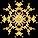 Golden flower pattern