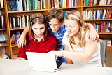 Library - Students on Computer