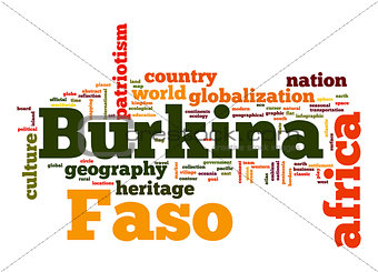 Burkina Faso word cloud