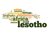 Lesotho word cloud