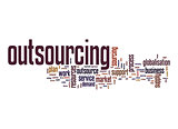Outsourcing word cloud