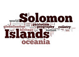 Solomon Islands word cloud