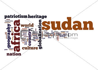 Sudan word cloud