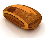 Wooden computer mouse