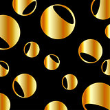 Background with golden circles