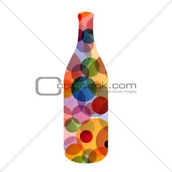 Bottle with circles